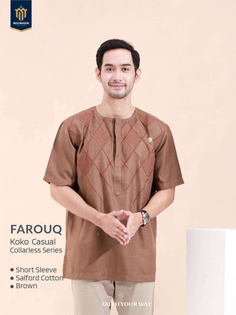 Farouqwebsite-kokofarouq-collarless-farianwarna-brown